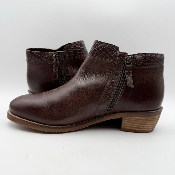 Softwalk Womens Rubi Ankle Boots US 10 Narrow EU 40.5 Brown Leather NWOB - Picture 7 of 12